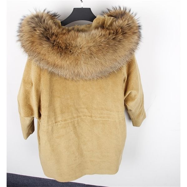 winter natural rabbit fur lining jacket coat women parka fur coat corduroy real raccoon fur collar warm long parkas 201112, Black
winter natural rabbit fur lining jacket coat women parka fur coat corduroy real raccoon fur collar warm long parkas 201112, Black