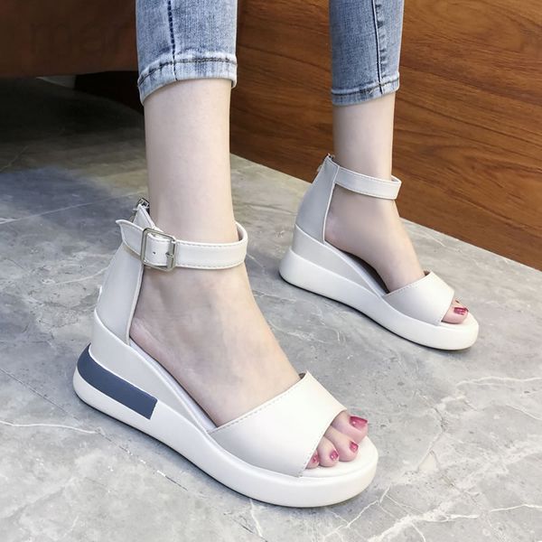 sandals designer slope heel sandals women's 2021 summer new korean fashion casual muffin thick bottom back zipper fish mouth foot ring, Black
sandals designer slope heel sandals women's 2021 summer new korean fashion casual muffin thick bottom back zipper fish mouth foot ring, Black