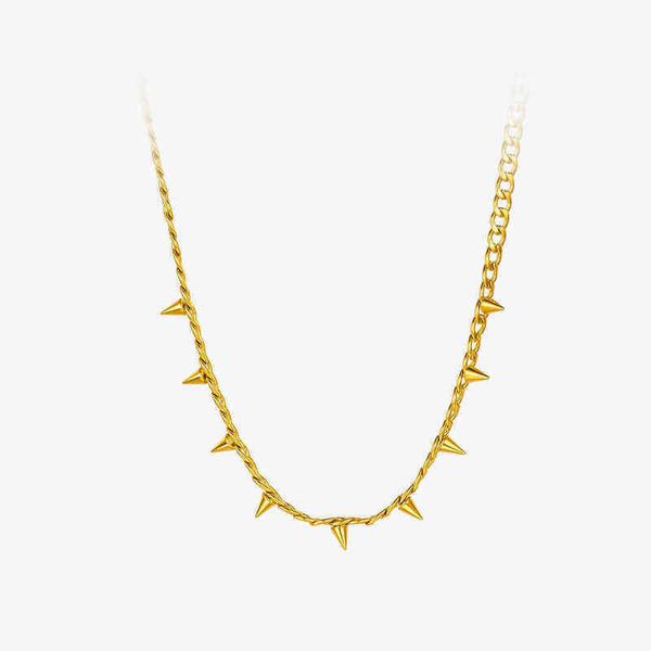pendant necklaces punk spikes necklace women stainless steel gold color rock chain hiphop choker fashion jewelry 220427, Silver
pendant necklaces punk spikes necklace women stainless steel gold color rock chain hiphop choker fashion jewelry 220427, Silver