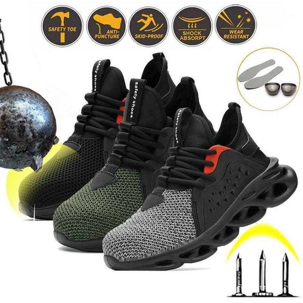 boots 2021 breathable mesh safety shoes men light sneaker indestructible steel toe soft anti-piercing work plus size 37-48, Black
boots 2021 breathable mesh safety shoes men light sneaker indestructible steel toe soft anti-piercing work plus size 37-48, Black