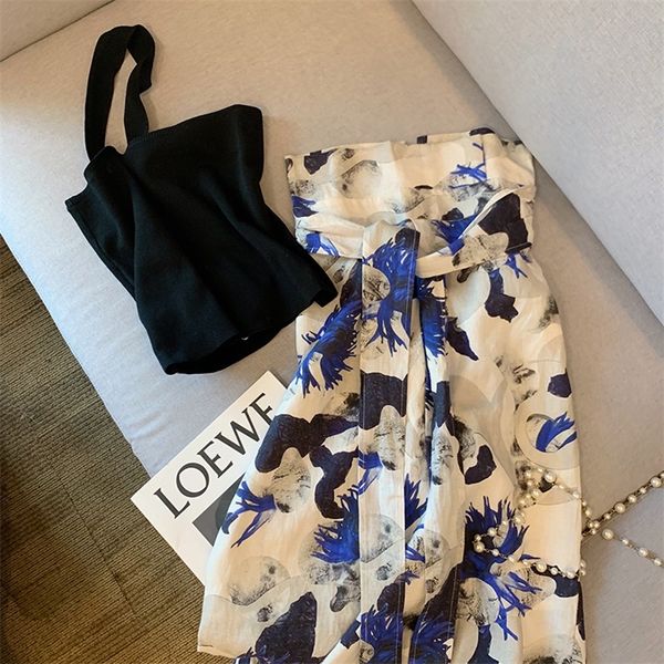 womens two piece set black cropped ink splash floral print shirt draped skirt summer fashion casual dress sets 220526, White
womens two piece set black cropped ink splash floral print shirt draped skirt summer fashion casual dress sets 220526, White