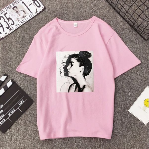 summer t-shirt women loose t shirts korean style floral printed short sleeve tee crew neck t-shirts 9 colors aa, White
summer t-shirt women loose t shirts korean style floral printed short sleeve tee crew neck t-shirts 9 colors aa, White