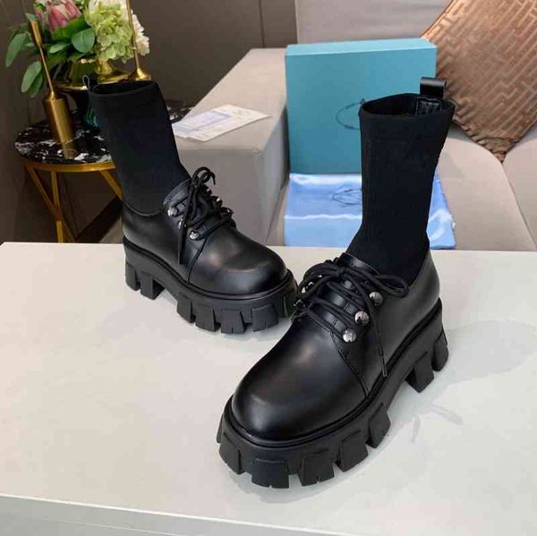 elastic boots women's leather boots flat shoes round head winter series special discount, Black
elastic boots women's leather boots flat shoes round head winter series special discount, Black