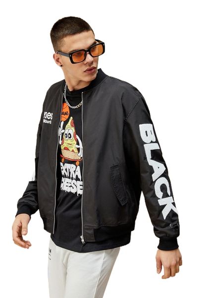 x alkebulan men letter patch animal print bomber jacket p2hm#, Black;brown
x alkebulan men letter patch animal print bomber jacket p2hm#, Black;brown