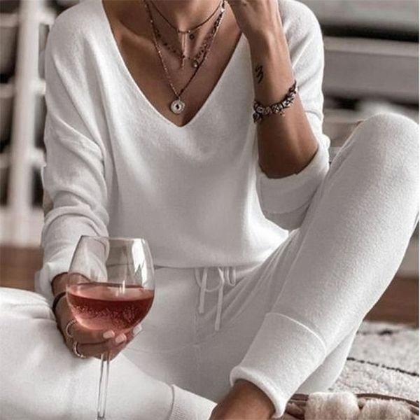 womens solid vneck pajamas set star print long sleeve drawstring long pants home clothes female spring casual pajamas 210325, Black;red
womens solid vneck pajamas set star print long sleeve drawstring long pants home clothes female spring casual pajamas 210325, Black;red
