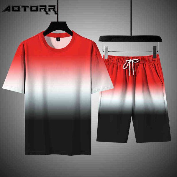 2022 men shorts set casual summer sportswear patchwork sets gradient short sleeved track suit mens printed breathable tracksuit, Gray
2022 men shorts set casual summer sportswear patchwork sets gradient short sleeved track suit mens printed breathable tracksuit, Gray