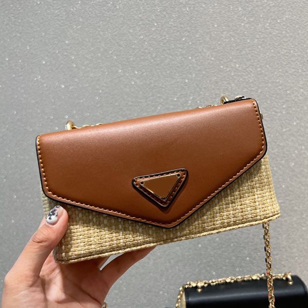 straw envelope bags lafite messenger bag chain shoulder purse weave fashion flap women cross body handbag triangle decoration
straw envelope bags lafite messenger bag chain shoulder purse weave fashion flap women cross body handbag triangle decoration