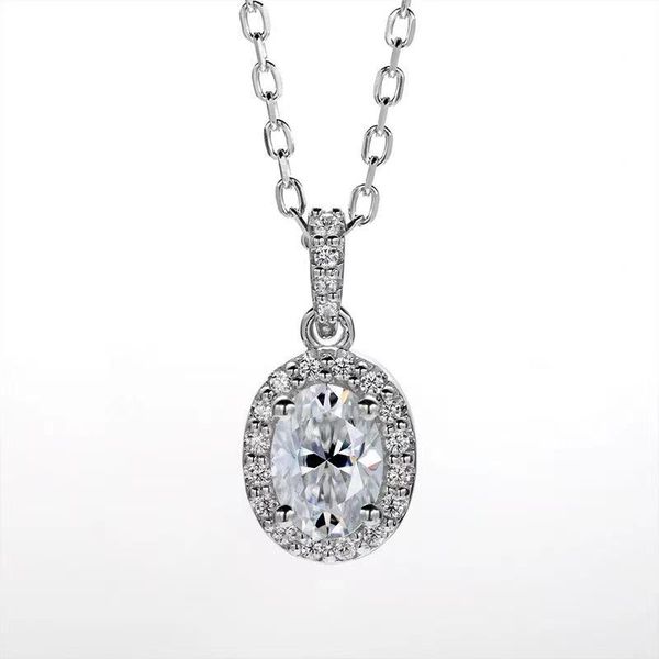 trendy pendant necklaces s925 sterling silver 1ct d color vvs1 oval cut moissanite necklace women jewelry plated 18k gold pass diamond giftp 
trendy pendant necklaces s925 sterling silver 1ct d color vvs1 oval cut moissanite necklace women jewelry plated 18k gold pass diamond giftp