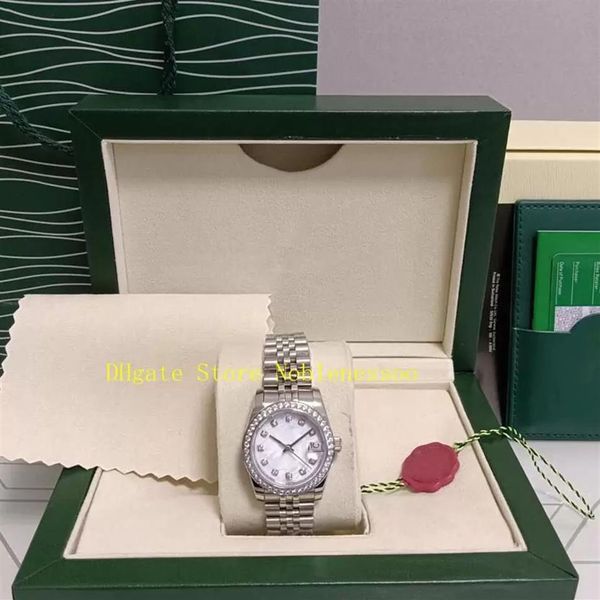 with original box women's watch ladies 31mm white mop mother pearl dial diamond bezel 68274 jubilee asia 2813 movement automa2866, Slivery;brown
with original box women's watch ladies 31mm white mop mother pearl dial diamond bezel 68274 jubilee asia 2813 movement automa2866, Slivery;brown