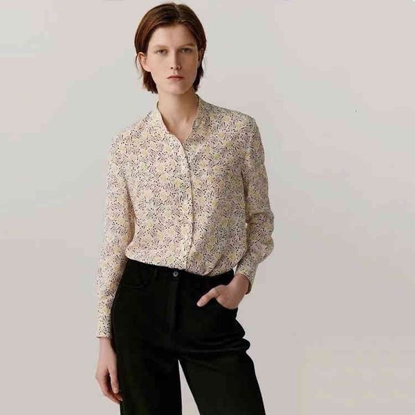 women's blouses & shirts xiaohe double wrinkled silk geometrprinting long sleeved women's shirt, White
women's blouses & shirts xiaohe double wrinkled silk geometrprinting long sleeved women's shirt, White