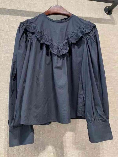 women's blouses shirts legal system is home in autumn and winter french hollow out loose silhouette design bubble sleeve shirt, White
women's blouses shirts legal system is home in autumn and winter french hollow out loose silhouette design bubble sleeve shirt, White