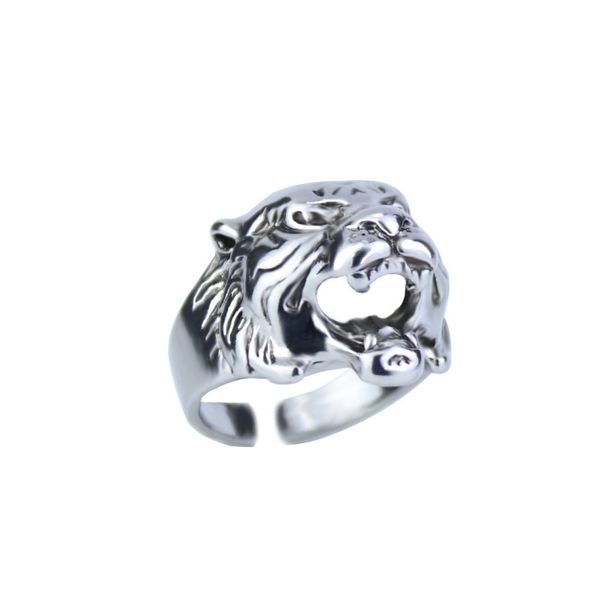 cluster rings creative natural accessories domineering tiger head ring men's personality retro fashion ring, Golden;silver 
cluster rings creative natural accessories domineering tiger head ring men's personality retro fashion ring, Golden;silver