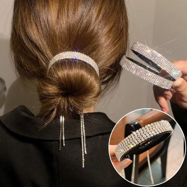 women elegant luxury rhinestones tassel ponytail hair claws hair clips barrettes hairpin headband fashion hair accessories, Golden;white
women elegant luxury rhinestones tassel ponytail hair claws hair clips barrettes hairpin headband fashion hair accessories, Golden;white