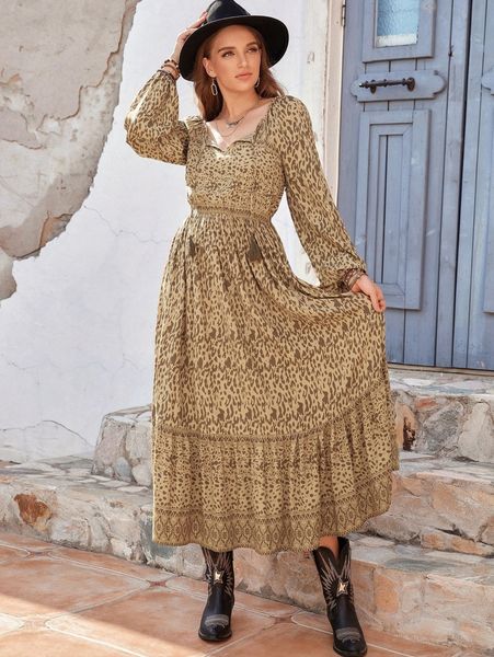 rusttydustty dalmatian print tassel bishop sleeve dress without belt c9wh#, Black;gray
rusttydustty dalmatian print tassel bishop sleeve dress without belt c9wh#, Black;gray