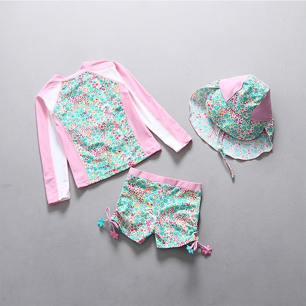 pink floral sun hat 3-piece girl swimwear children toddler baby swimsuit kids 2-piece swimming long sleeves swim wear suit 220315, Blue
pink floral sun hat 3-piece girl swimwear children toddler baby swimsuit kids 2-piece swimming long sleeves swim wear suit 220315, Blue