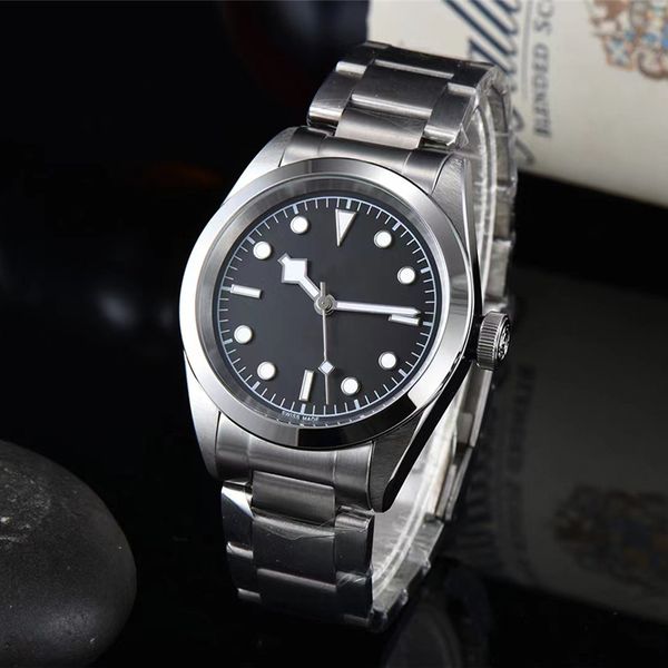 men watches self-winding mechanical movement black dial 42mm case 316l stainless steel strap potor swimming waterproof luminous watch bay mo, Slivery;brown
men watches self-winding mechanical movement black dial 42mm case 316l stainless steel strap potor swimming waterproof luminous watch bay mo, Slivery;brown