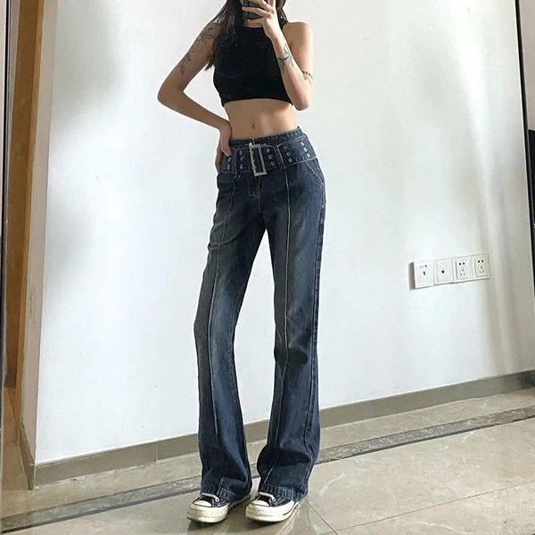 casual vintage black capris jeans women 2000s aesthetic skinny flared pants with belt fashion korean trousers streetwea, Black;white
casual vintage black capris jeans women 2000s aesthetic skinny flared pants with belt fashion korean trousers streetwea, Black;white