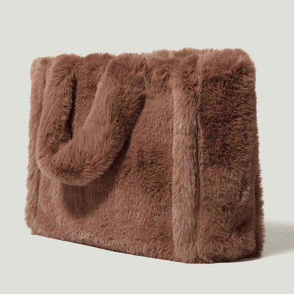 women plush bags female contracted solid color design new fluffy tote bags winter leisure trend single shoulder bag handle bag 220505
women plush bags female contracted solid color design new fluffy tote bags winter leisure trend single shoulder bag handle bag 220505