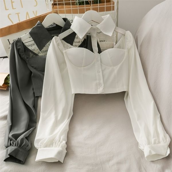 deat autumn long sleeve halter hollow out slash neck backless blouse women streetwear mk097 201202, White
deat autumn long sleeve halter hollow out slash neck backless blouse women streetwear mk097 201202, White