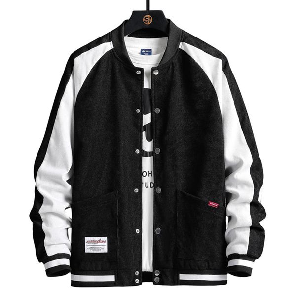 sztruksowa kurtka mska streetwear patchworkowa kurtka paszcz wiosna jesie varsity kurtka bejsbolowa bomberka mska, Black;brown
sztruksowa kurtka mska streetwear patchworkowa kurtka paszcz wiosna jesie varsity kurtka bejsbolowa bomberka mska, Black;brown