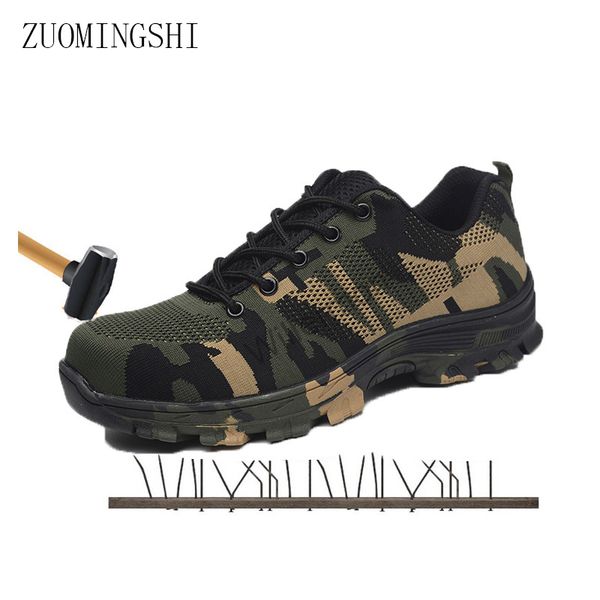 military boots camouflage safety shoes men steel toe boots and steel sole shoes breathable work shoes slip casual boots, Black;red
military boots camouflage safety shoes men steel toe boots and steel sole shoes breathable work shoes slip casual boots, Black;red