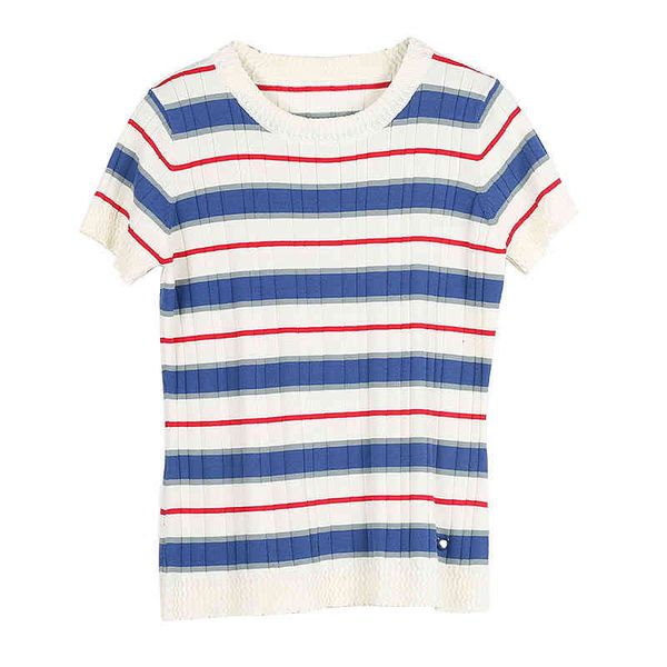 women's sweaters korean spring and summer women's wear pullover short sleeve contrast stripe round neck slim fitting white knitted, White;black
women's sweaters korean spring and summer women's wear pullover short sleeve contrast stripe round neck slim fitting white knitted, White;black