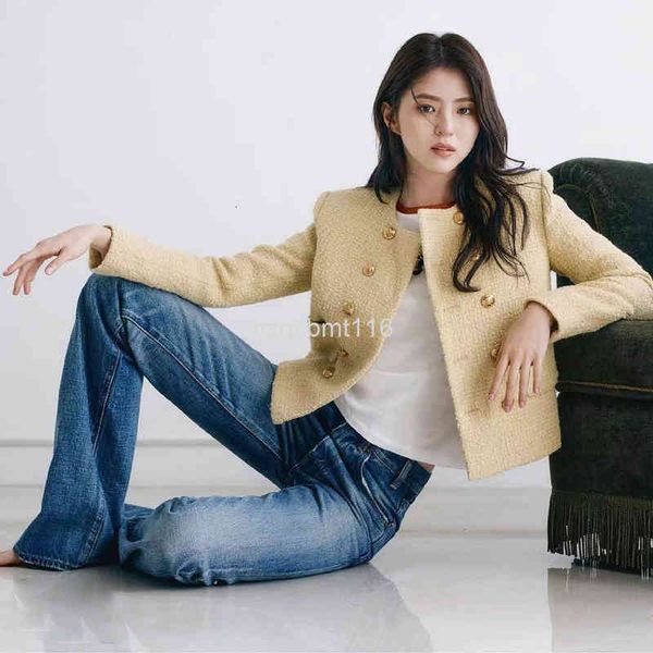 women's wool & blends han suxi vs song jia's same autumn and winter women's wear round neck long sleeve double row button goo, Black
women's wool & blends han suxi vs song jia's same autumn and winter women's wear round neck long sleeve double row button goo, Black