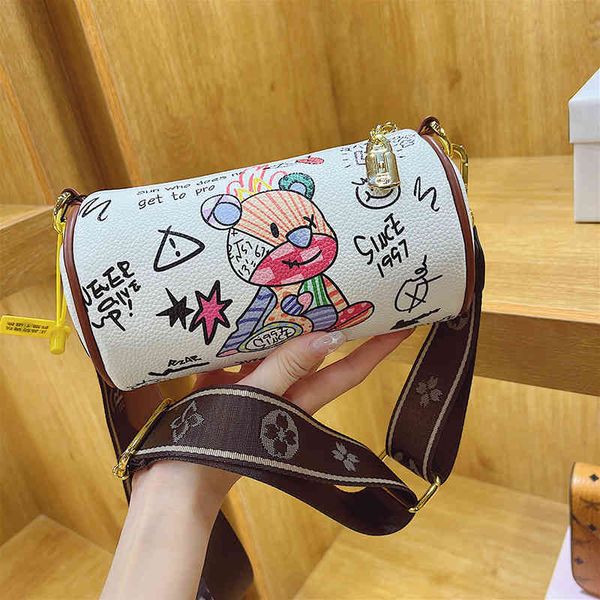 bags handbags berger family spring bucket 2022 fashion versatile messenger single shoulder female graffiti cylinder, Black;red
bags handbags berger family spring bucket 2022 fashion versatile messenger single shoulder female graffiti cylinder, Black;red