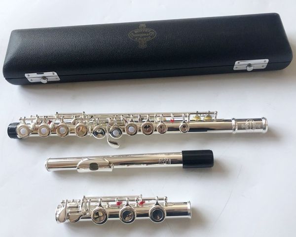 new professional mfc flute instrument bc6000 silver plated flutes split e mechanism b leg flute 17 holes open
new professional mfc flute instrument bc6000 silver plated flutes split e mechanism b leg flute 17 holes open
