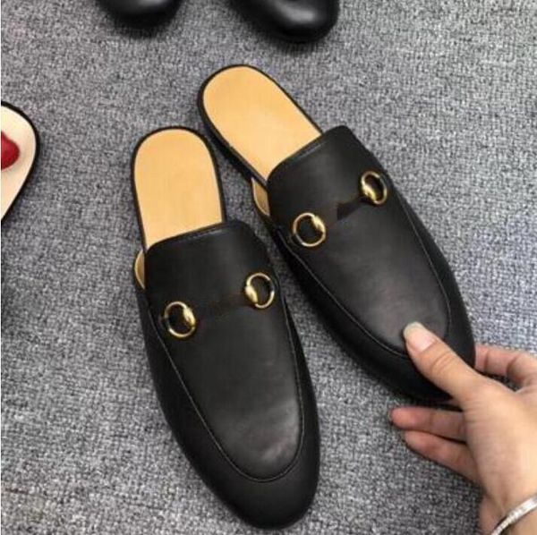 leather ladies slippers op71 soft cowhine lazy ladies shoes luxury designer metal clasp beach slippers mules princestown classic slippers 35, Black
leather ladies slippers op71 soft cowhine lazy ladies shoes luxury designer metal clasp beach slippers mules princestown classic slippers 35, Black