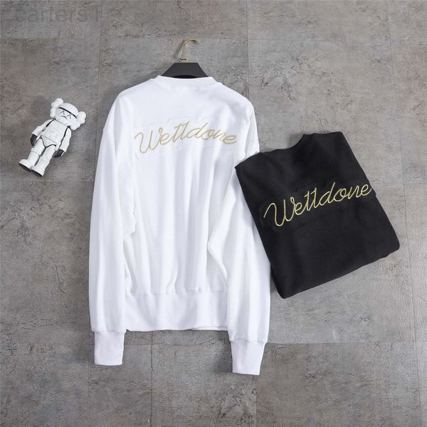 women's hoodies & sweatshirts designer welldone2021 autumn and winter korean version of gold thread embroidery letters casual round nec, Black
women's hoodies & sweatshirts designer welldone2021 autumn and winter korean version of gold thread embroidery letters casual round nec, Black