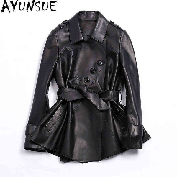 ayunsue new leather coat women autumn 100 real sheepskin coat famale slim leather clothing leather jacket women sqqq1233 j220727, Black
ayunsue new leather coat women autumn 100 real sheepskin coat famale slim leather clothing leather jacket women sqqq1233 j220727, Black