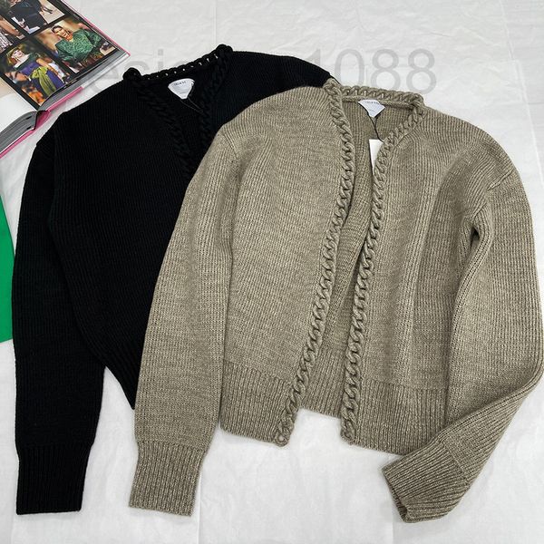women's sweaters designer correct version bv home 22ss new chain knitting cardigan sweater elegant versatile coat female 6a2g, White;black
women's sweaters designer correct version bv home 22ss new chain knitting cardigan sweater elegant versatile coat female 6a2g, White;black