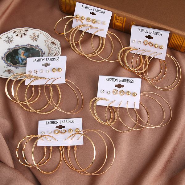 iparam women s oversized gold color circle round hoop earring set fashion flower star twist geometric trend jewelry gift 220716, Golden;silver
iparam women s oversized gold color circle round hoop earring set fashion flower star twist geometric trend jewelry gift 220716, Golden;silver