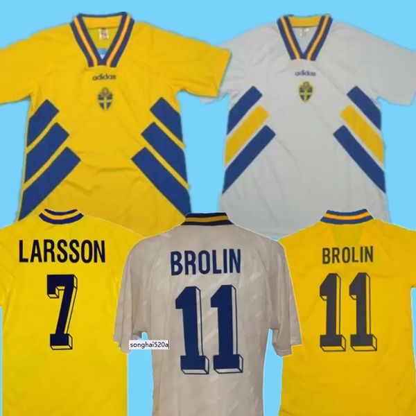 1994 retro swedens soccer jerseys brolin larsson dahlin andersson home classic camisetas de futbol shirt uniform kit thailand quality, Black
1994 retro swedens soccer jerseys brolin larsson dahlin andersson home classic camisetas de futbol shirt uniform kit thailand quality, Black