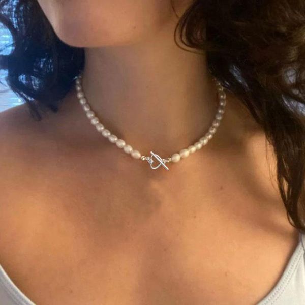 pendant necklaces 2022 baroque pearl chain necklace women collar wedding punk toggle clasp circle lariat bead heart choker jewelry, Silver
pendant necklaces 2022 baroque pearl chain necklace women collar wedding punk toggle clasp circle lariat bead heart choker jewelry, Silver
