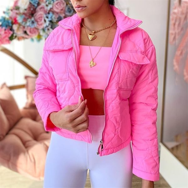 fashion stand collar lightweight parkas women elegant solid wave quilted coats women flap pockets short cotton jackets ladies 220817, Black;brown
fashion stand collar lightweight parkas women elegant solid wave quilted coats women flap pockets short cotton jackets ladies 220817, Black;brown