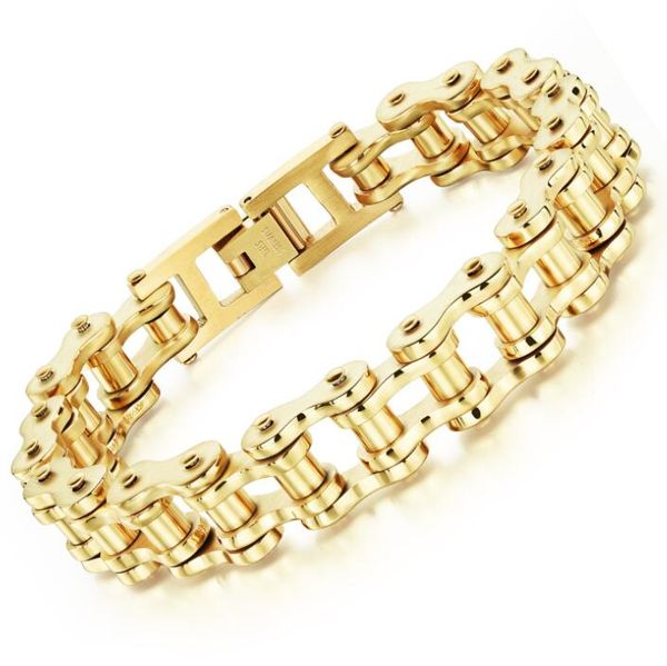 hip hop titanium steel men's bracelet rock personalized locomotive chain, Golden;silver
hip hop titanium steel men's bracelet rock personalized locomotive chain, Golden;silver