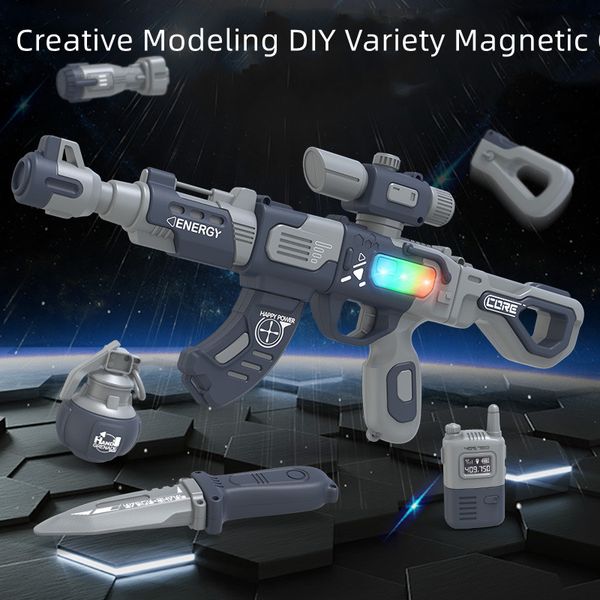 new variety magnetic diy simulation gun model gun toy combination charge assembled guns children's toys puzzle electric sound and light
new variety magnetic diy simulation gun model gun toy combination charge assembled guns children's toys puzzle electric sound and light