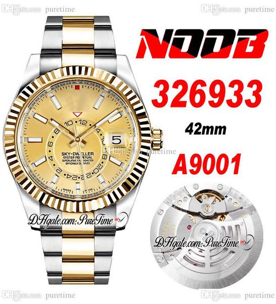 n v2 42mm sky a9001 complication calendar automatic mens watch two tone 18k yellow gold champagne stick dial 904l oystersteel bracelet super, Slivery;brown
n v2 42mm sky a9001 complication calendar automatic mens watch two tone 18k yellow gold champagne stick dial 904l oystersteel bracelet super, Slivery;brown