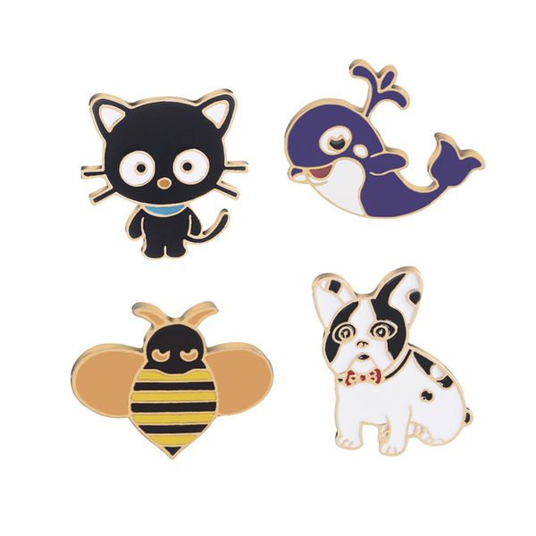 cute animal brooches set 4pcs cartoon funny bee cat lapel pins for girls whale dog enamel paint badges gold plated pin fashion jewelry gift, Gray
cute animal brooches set 4pcs cartoon funny bee cat lapel pins for girls whale dog enamel paint badges gold plated pin fashion jewelry gift, Gray