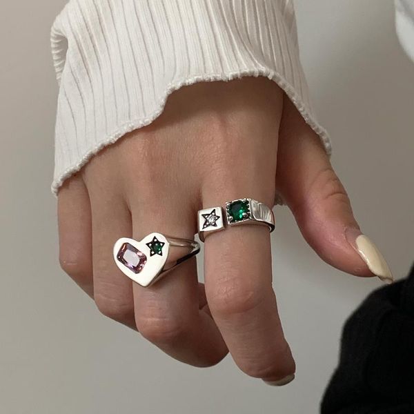 cluster rings flashbuy simple silver color zircon luxury pink green love heart finger for women trendy chic joint ring jewelry female, Golden;silver
cluster rings flashbuy simple silver color zircon luxury pink green love heart finger for women trendy chic joint ring jewelry female, Golden;silver