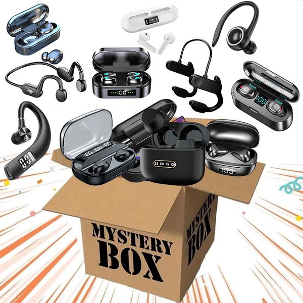 lucky mystery box blind box wireless earphones 100% surprise high-quality bluetooth electronics gift novelty random item mysterys bag for fa
