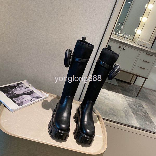 boots high end quality pocket boots thick soled high leather elastic thin muffin, Black
boots high end quality pocket boots thick soled high leather elastic thin muffin, Black