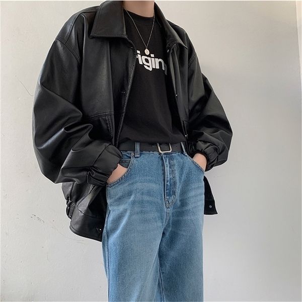 autumn and winter youth motorcycle leather male korean version of the handsome fashion casual jacket 201218, Black;brown
autumn and winter youth motorcycle leather male korean version of the handsome fashion casual jacket 201218, Black;brown