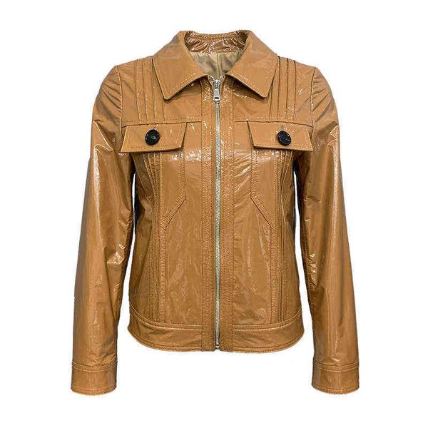 lady autumn winter leather jackets patent leather jackets women motorcycle jackets female sheepskin rut s4851 j220727, Black
lady autumn winter leather jackets patent leather jackets women motorcycle jackets female sheepskin rut s4851 j220727, Black