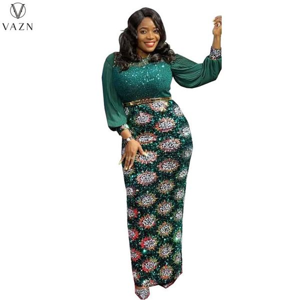 vazn high street style long dress luxury designer sleeve round neck printed floor length 220721, Black;gray
vazn high street style long dress luxury designer sleeve round neck printed floor length 220721, Black;gray