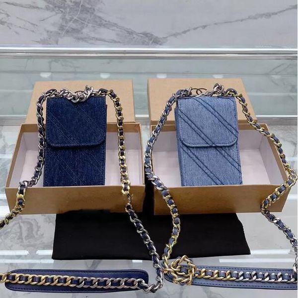 mini denim shoulder chain bag clutch flap card holder phone wallets crossbody bags classic letter brand hasp square women luxury handbags
mini denim shoulder chain bag clutch flap card holder phone wallets crossbody bags classic letter brand hasp square women luxury handbags