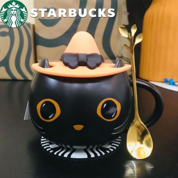 the latest 11.2oz starbucks mug, black cat ceramic starbucks coffee cup with cover, separate box packaging, support customized logo
the latest 11.2oz starbucks mug, black cat ceramic starbucks coffee cup with cover, separate box packaging, support customized logo