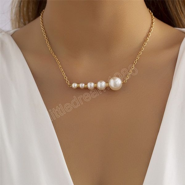 temperament imitation pearl choker necklace for women wedding bridal fashion statement elegant clavicle chain neck jewelry, Golden;silver
temperament imitation pearl choker necklace for women wedding bridal fashion statement elegant clavicle chain neck jewelry, Golden;silver